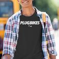 Plugbikes Fan Stuff Weisse Logos Kinder Tshirt