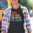 Pops Der Mann Der Mythos Die Legende Popsatertags-Vintage Kinder Tshirt