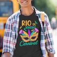 Rio De Janeiro Carnival Brazil Mask Brazil Souvenir Kinder Tshirt