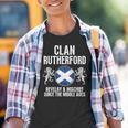 Rutherford Clan Scottish Family Name Scotland Heraldry Youth T-shirt