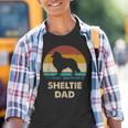 Sheltie Dad For Sheltie Dogintage Kinder Tshirt