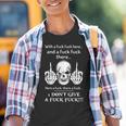 Skull With A Fuck Here And A Fuck There Youth T-shirt