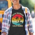 Vacaciones Familiaresintage Retro California Santa Barbara Beach Camiseta niño