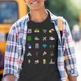 Vacaciones Turista Traductor Icono Deiaje Barrera Lingüíst Camiseta niño