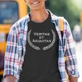 Veritas Et Aequitas Latin Slogan Latin Kinder Tshirt