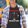 Warnung Ich Brauche Bier Lustige Kinder Tshirt