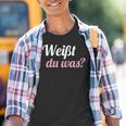 Weißt Du Was Reverse Ich Werde Eine Große Schwester Kinder Tshirt