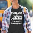 Zuhause Ist Wo Mein Caravan Steht Campingplatz Geboren Kinder Tshirt