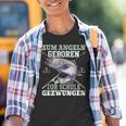 Zum Angeln Geboren Zur Schule Zwzwungen Trout Angler Kinder Tshirt