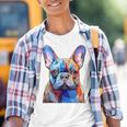 Cabeza De Bulldog Francés Cara Perro Amantes Arte Frenchie Dog Camiseta niño