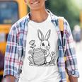 Easter Bunny Ausmalen Und Selbst Bemalen Kinder Tshirt