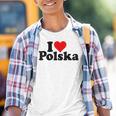 I Love Heart Polska Poland Kinder Tshirt