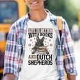 Niederländischer Schäferhund Das Leben Ist Besser Mit Büchern Und Holländisch Kinder Tshirt