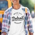 Retro Vintage Detroit Mi Souvenir Motor City Classic Detroit Kinder Tshirt