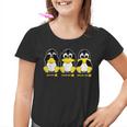 3 Linux Penguins Hörre Sehen Sprechen Kein Win Informatiker Kinder Tshirt