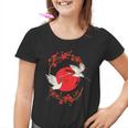 Amante De Las Grullas Comunes Adorables Pájaros Amantes De Las Flores Camiseta niño