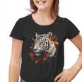 Arte De Tigre Otoño Hojas Zoo Animal Tigre Camiseta niño