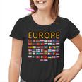 Banderas De Europa Europaiajes Mundial Geografía País Banderas Sudadera Camiseta niño