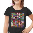 Banderas De Todos Los Países Del Mundo 287 Bandera Internacional Camiseta niño