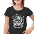 Bulls Eye & Skull Retro Dartboard 180 Dart Kinder Tshirt