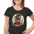 Dachshund Hunter On Dachshund Game Hunting Kinder Tshirt