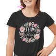 Damen Team Bride Blumenkranz Junggesellenabschied Jga Kinder Tshirt