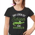 Das Leben Ist Schöner Mit Krokodilen Zoo Animal Crocodile Kinder Tshirt