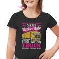 Dieses Trucker Babe Shows Euch Wie Ein Truck Gefahren Wird Kinder Tshirt