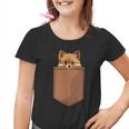 Divertido Perro Pomerania En Bolsillo Amantes Pomerania Camiseta niño