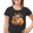 Écureuil D'automne Avec Feuilles Mignon Amoureux De La Nature D'automne Youth T-shirt