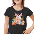 Frohe Ostern Schwein Im Häschen Kostüm Kinder Tshirt