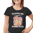 German Announcement Ich Werde Große Schwester S Kinder Tshirt