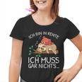 Ich Bin In Rente Ich Muss Gar Nichts Faultier German Kinder Tshirt