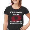 Ich Schreie Nicht Ich Bin Albaner Albanian Eagle Kinder Tshirt