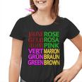 Jaune Roseert Marron Kinder Tshirt