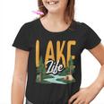 Lake Life Angeln Bootfahren Segeln Lustig Outdoor Kinder Tshirt