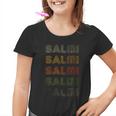 Love Heart Salmi Grungeintage-Stil Schwarz Salmi Kinder Tshirt