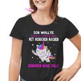 Was Mit Menschen Machen Unicorn Saying Kinder Tshirt