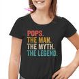 Pops Der Mann Der Mythos Die Legende Popsatertags-Vintage Kinder Tshirt