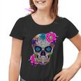 Sugar Skull Fleurs Jour Des Morts Dia De Los Muertos Cadeau Youth T-shirt