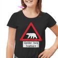 Svalbard Polar Bear Sign Gjelder Hele Spitsbergen Norway Kinder Tshirt