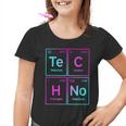 Techno Sintetizador Químico Rave Music Edm Music Festival Camiseta niño