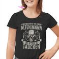 Underschatz Nie Einen Alten Mann Diving Saying Diver Kinder Tshirt