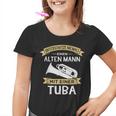 Underschätze Niemal Eine Alten Mann Mit Einer Tuba Kinder Tshirt