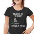 Willst Du Mit Mir Gehig Ironic Slogan Flirting Kinder Tshirt