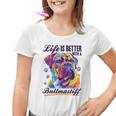 Bullmastiff Hunderasse Das Leben Ist Besser Mit Einem Bullmastiff Kinder Tshirt