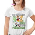 Children's Football Boy 4Th Birthday Ich Bin Schon 4 Jahre 80 Kinder Tshirt