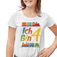 Children's Junge Geburtstag 4 Jahre Zug Railway Four Birthday Kinder Tshirt