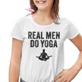 Echte Männer Machen Yoga intage Gray S Kinder Tshirt