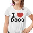 I Love Dogs Amante De Los Perros Retro I Heart Dogs Camiseta niño